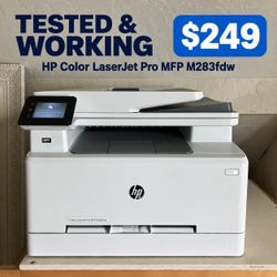 TESTED HP Color LaserJet Pro MFP M283fdw – Wireless Color Printer