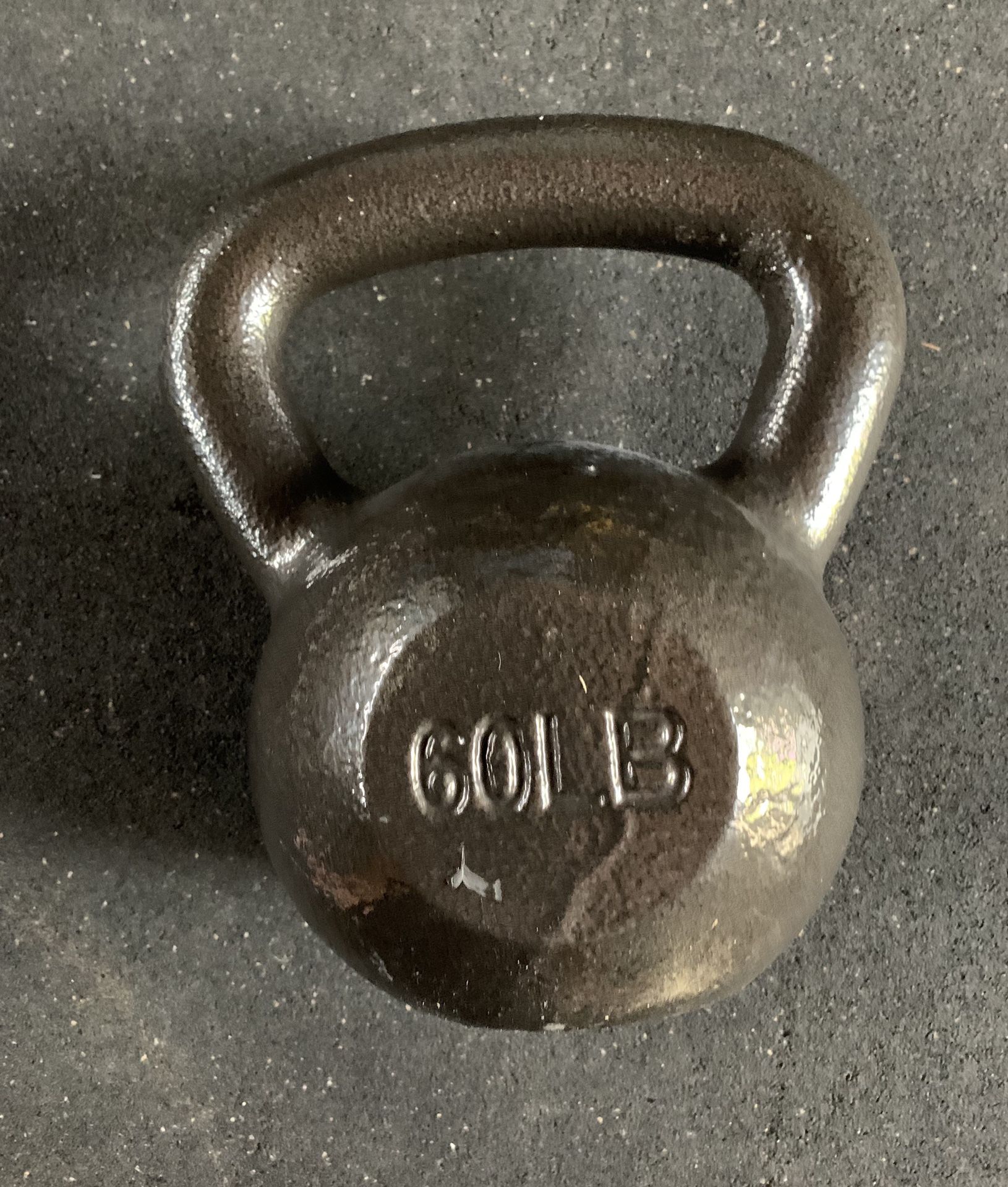 Cast Iron Kettlebell with Hammertone Finish - 60lbs