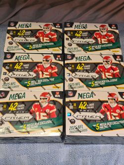 2025 Panini PRIZM NFL Trading Card Mega Box *Read Description*