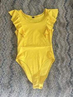 Butterfly Sleeve Bodysuit Size Small 