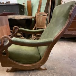 Antique Goose Neck Recliner