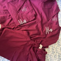 Medical Assistant Scrubs PBSC 2 top XL / 1 Bottom L