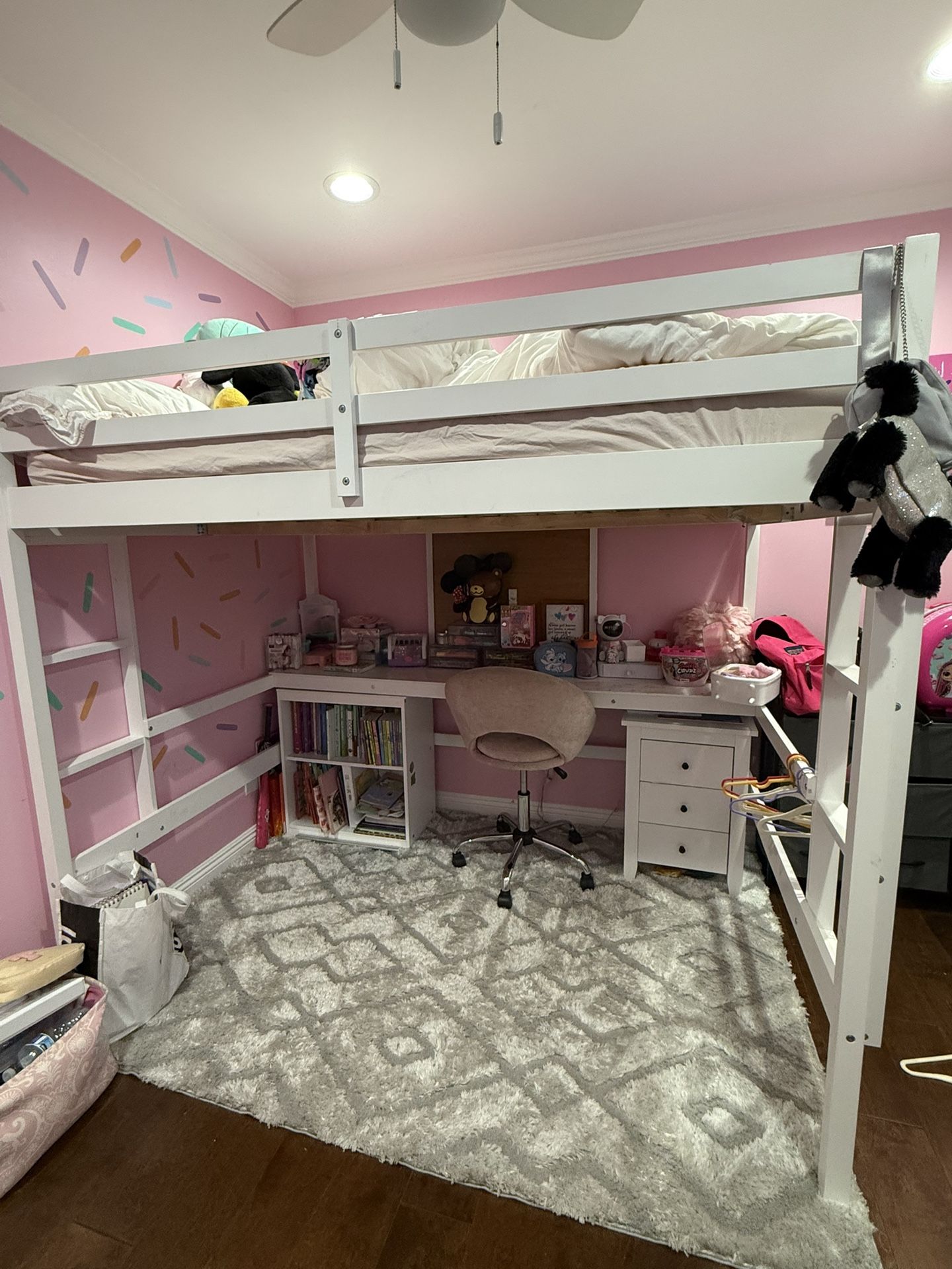 Kids Bunk Bed With desk
