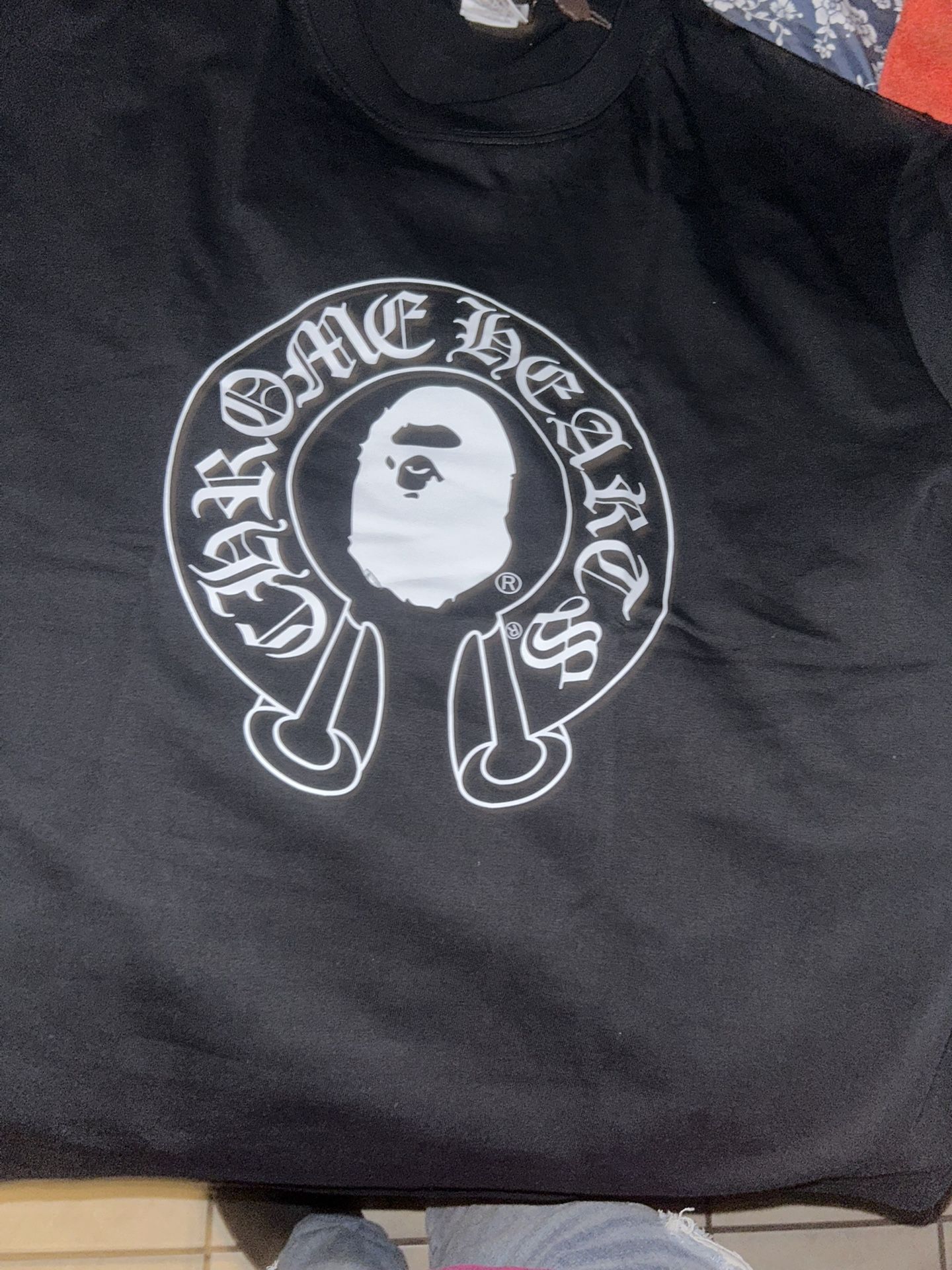Chrome Heart And Bape Shirt