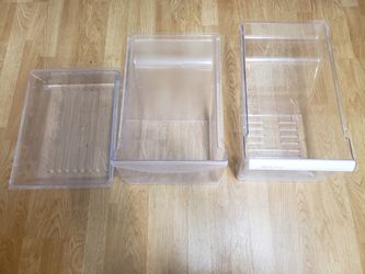 Refrigerator crisper drawers various models