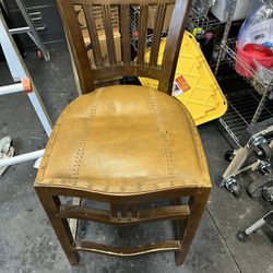 Leather Bar Stool Chair 