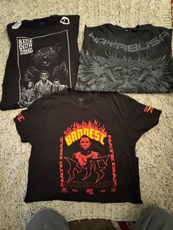 This Is The Official Reebok Nate Diaz UFC 244 Baddest MF T-shirt Size M