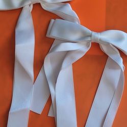 White Hair Bows Brand New