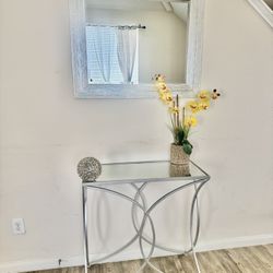 Table & Mirror Set
