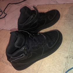Black , Nike Air Forces , Size 7