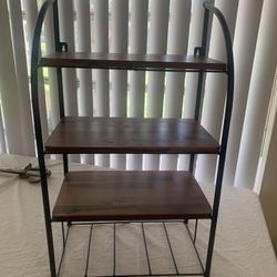 Wood And Metal Shelf  $20.00