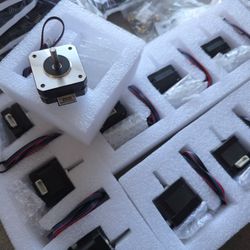 Lot Of Nema Stepper Motors  + Wiring Connectors