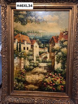 Oil paint art work