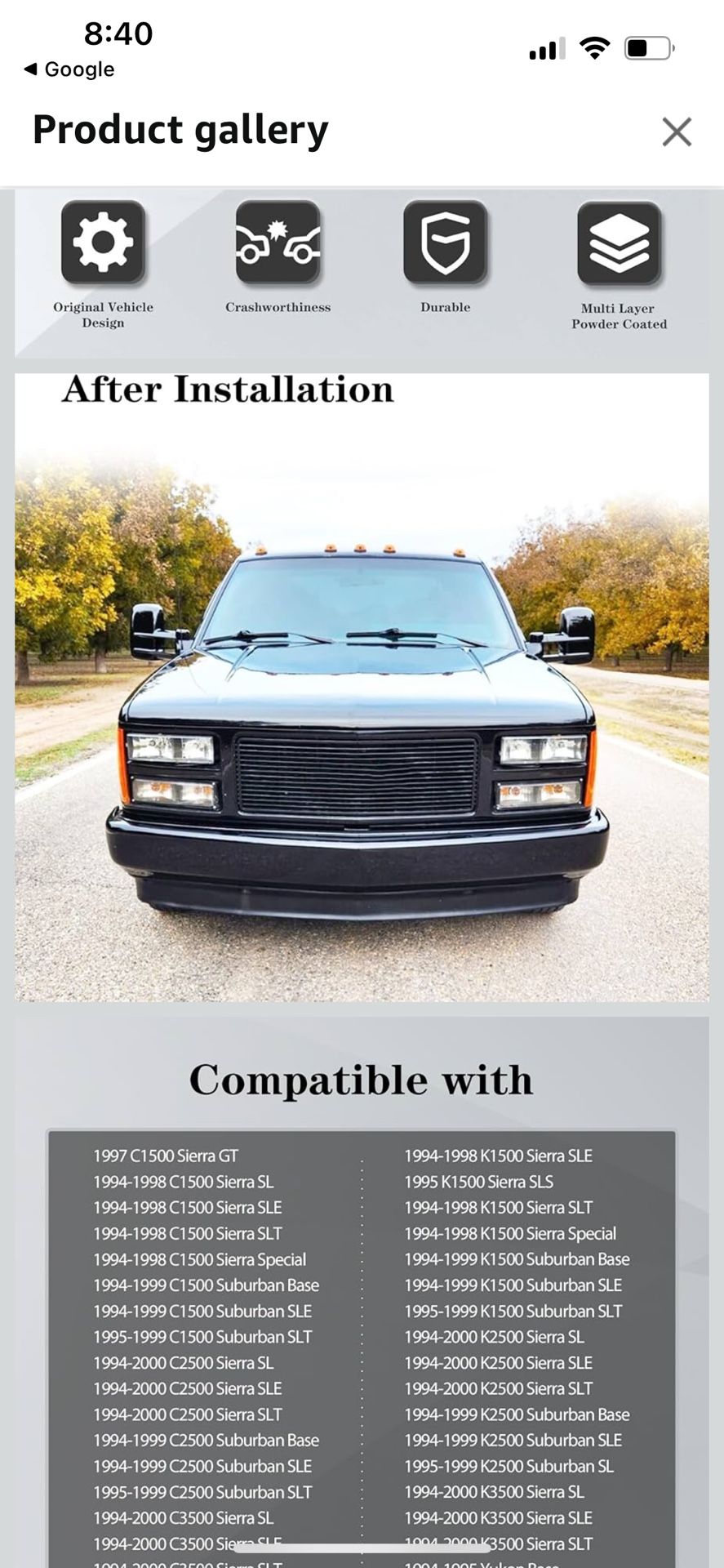 Chevy grill