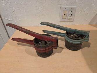 Vintage Metal Ricers Set of Two