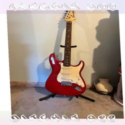 Electric Guitar Shred Music with Superior Sound Power same view