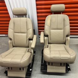 Captain Seats Tan 2008 Yukon GMC Chevy Tahoe Suburban