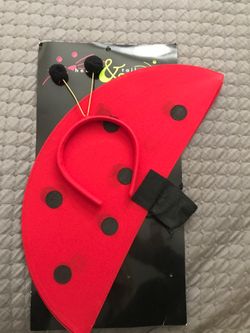 Ladybug costume wings and antennae NEW