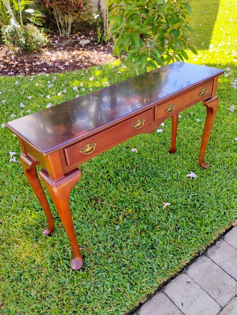 Solid Wood Entryway or Wall Table 30H 48W 14D