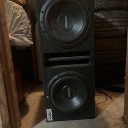 Car Speakers (2 10’s) With Amp