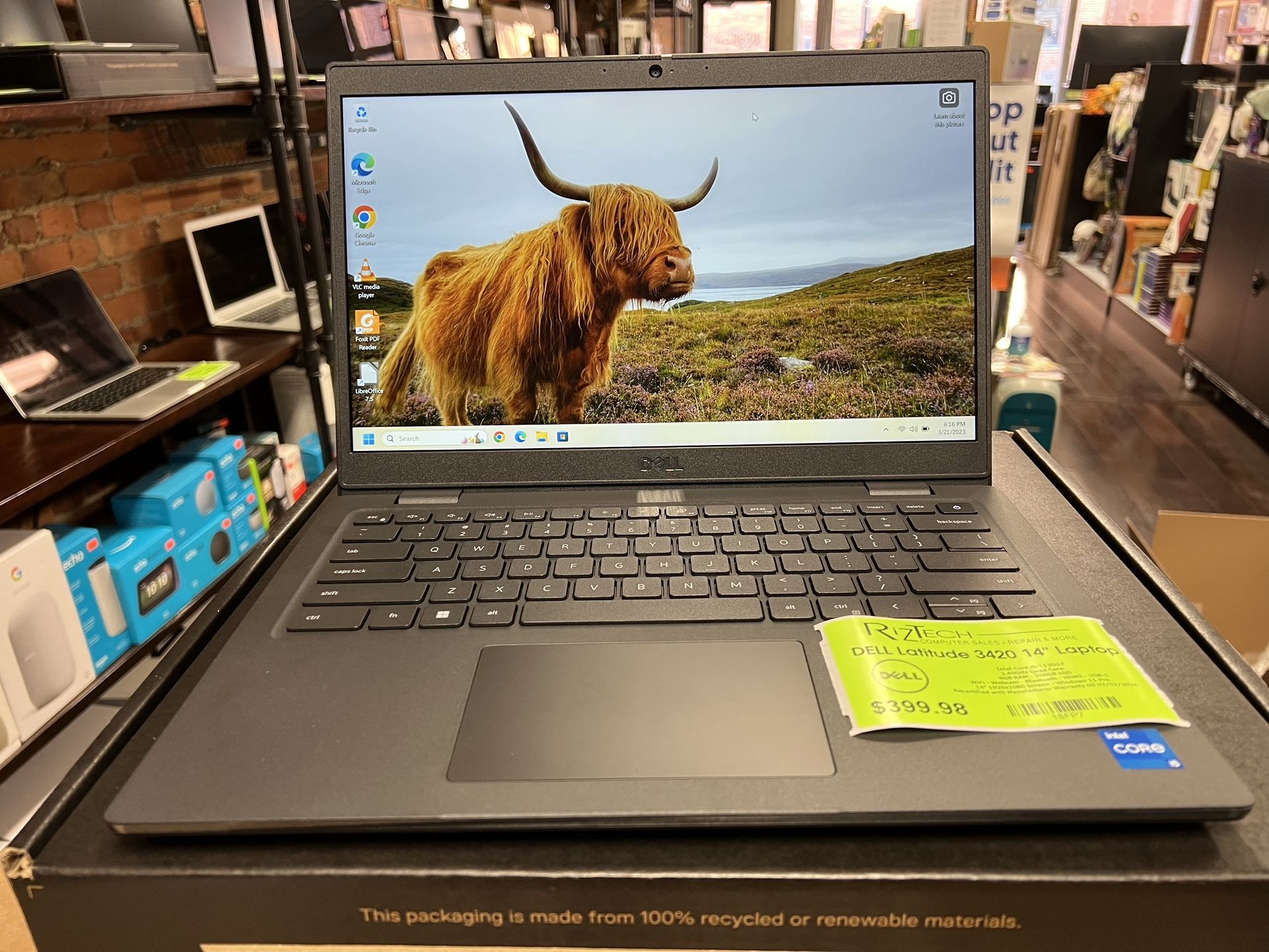 Dell Latitude 3420 Laptop i5-11 8GB RAM 256GB SSD W11Pro 14” FHD MANUFACTURERSWARRANTY THRU 2/2/2024