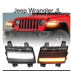 Turn Signals Led DRL White / Amber Fit Jeep Wrangler JL 