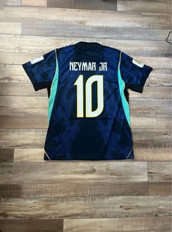 Brazil Away World Cup Jersey, Neymar Jr #10