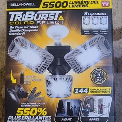Bell Howell TriBurst PRO 5500 Bright LED Lights Lumens Multi Directional 3 Panel