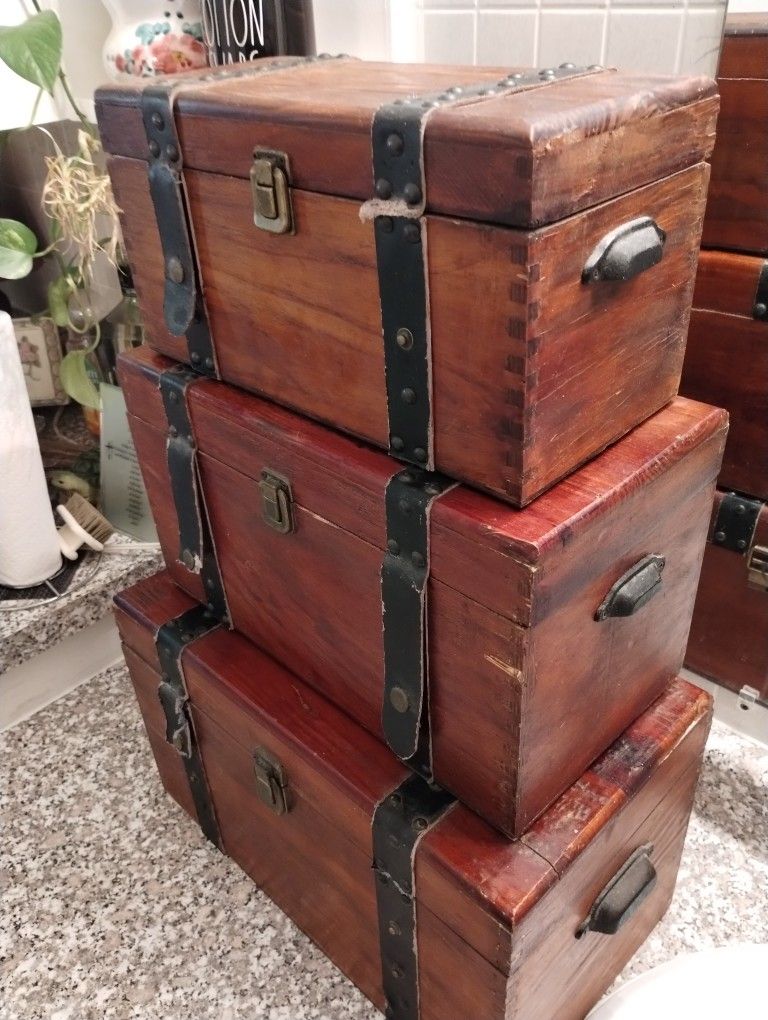 Stackable Wood Boxes Nice