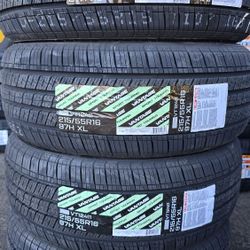 4 NEW TIRES 215/55R16 VANTAGE TOURING AS 50 k Miles Warranty $280  PLUS TAX 🐝 🛞 FREE INSTALLATION 🐝 🛞 