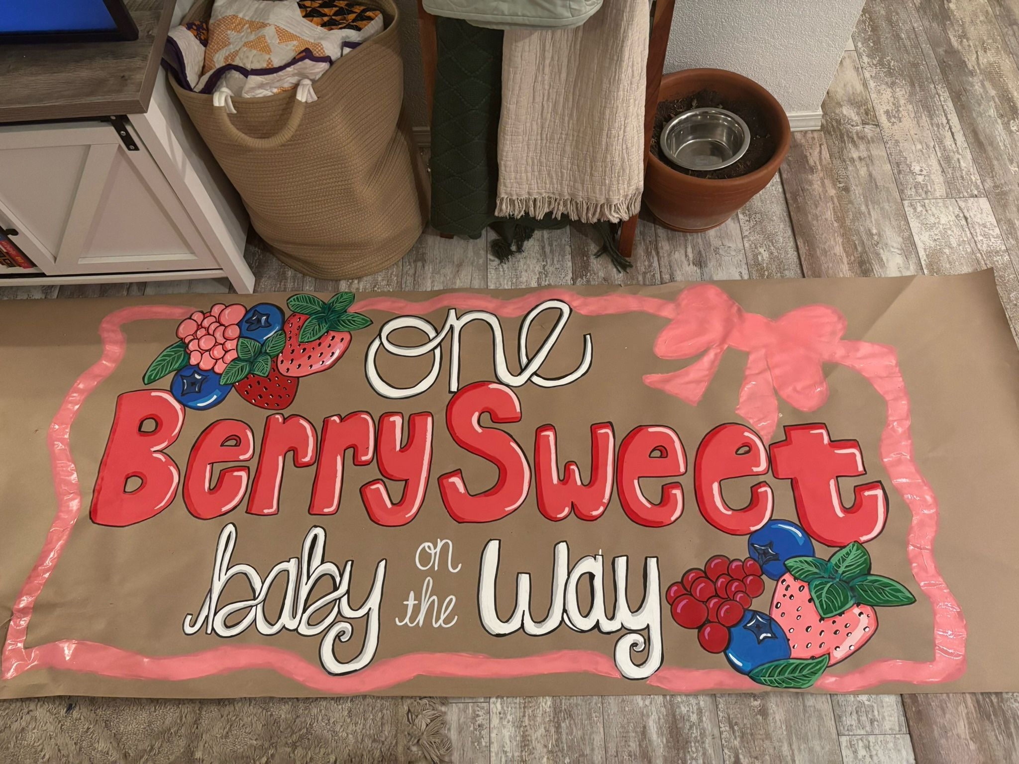 Custom Hand Painted Party Sign