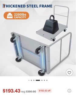 Heavy Duty Steel Platform Cart 2200 lbs