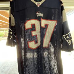 Reebok NFL Equipment New England Patriots Jersey #37 Rodney Harrison Size XL