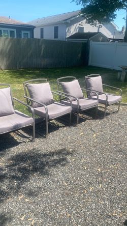 Patio chairs. Grey