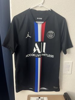 Nike Air Jordan Paris Saint-Germain PSG 2019/20 Black Fourth Soccer Jersey M