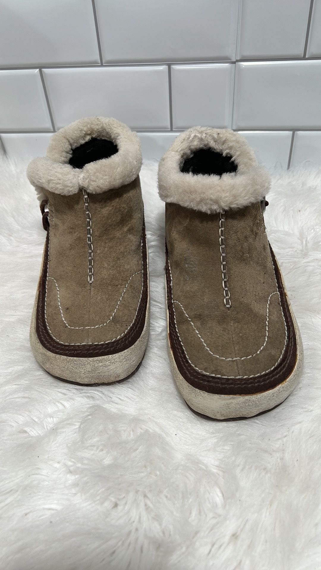 Merrell Spirit Tibet Low Taupe Women Polartec Thinsulate Ankle Boots - Sz 7.5