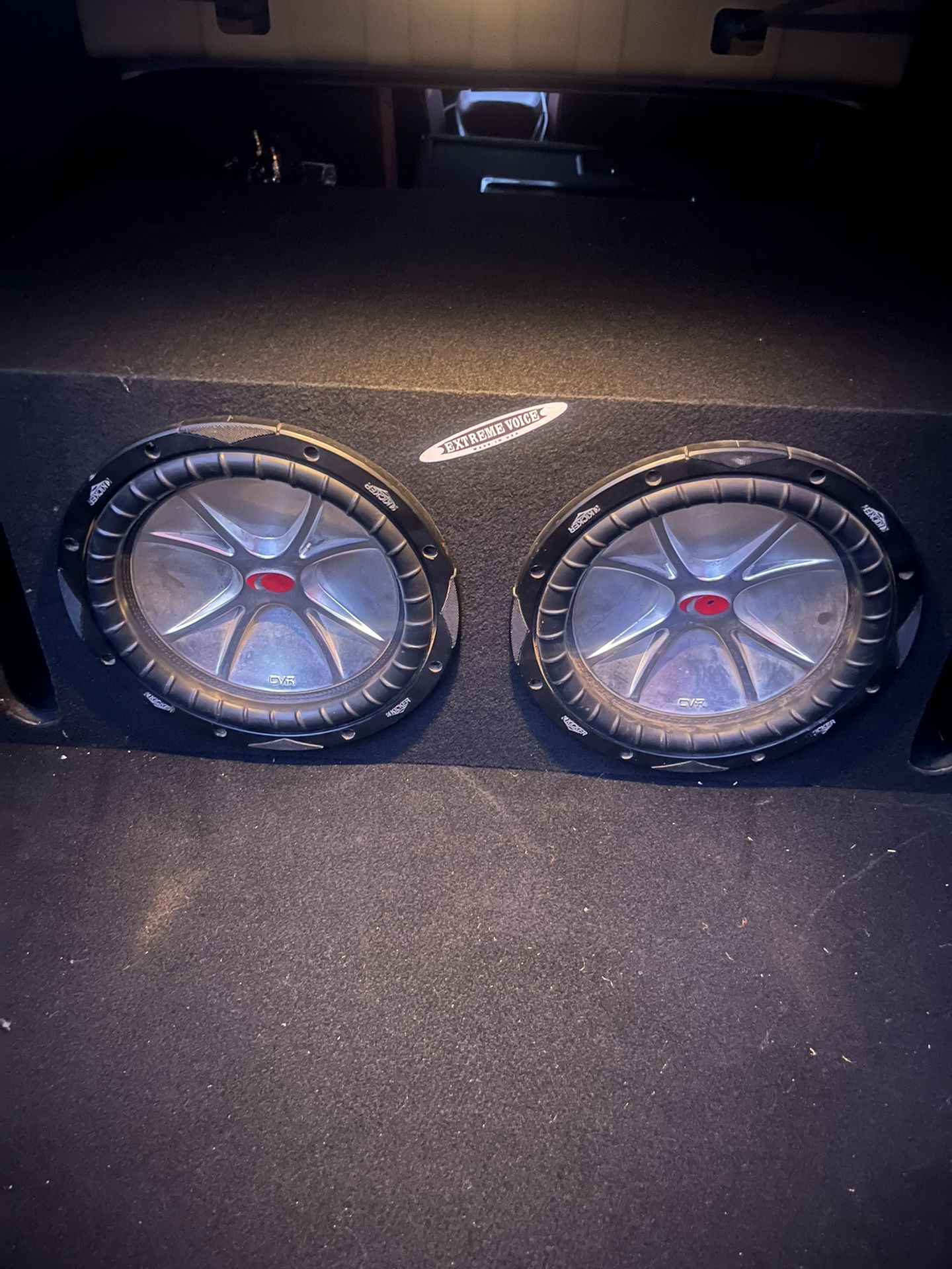 2 10”s Kickers CVR Subwoofers