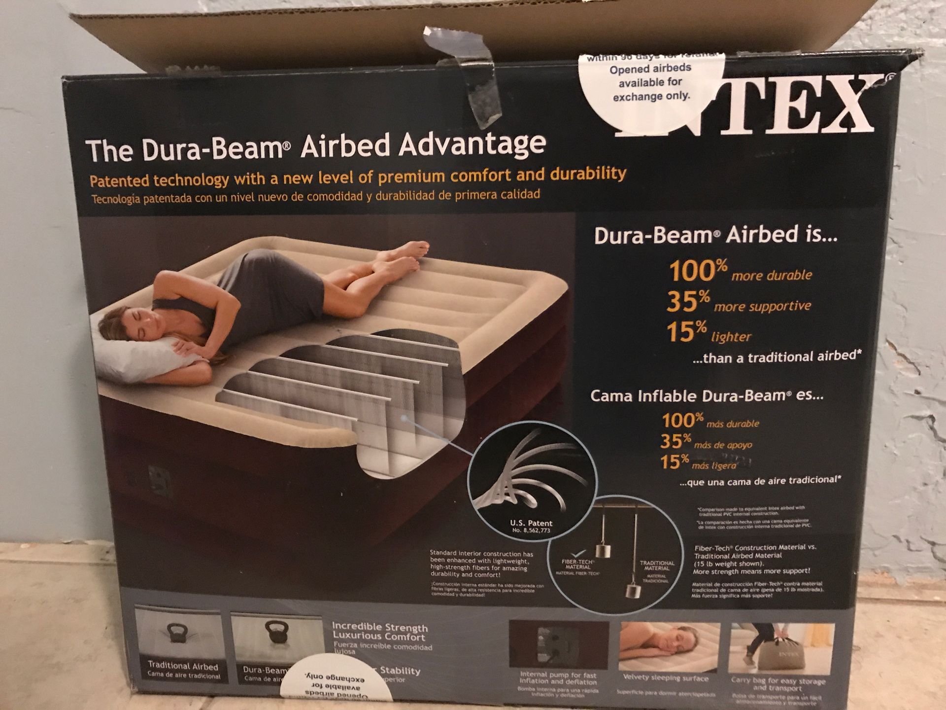 Intex dura beam Air bed advantage