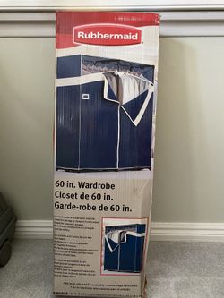 60” Rubbermaid Wardrobe Closet
