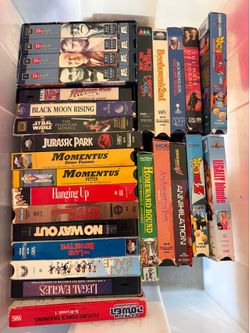 Lot of 60 vhs tapes