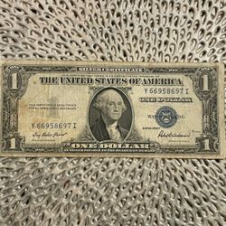 Billete Antiguo Sello Azul 😎