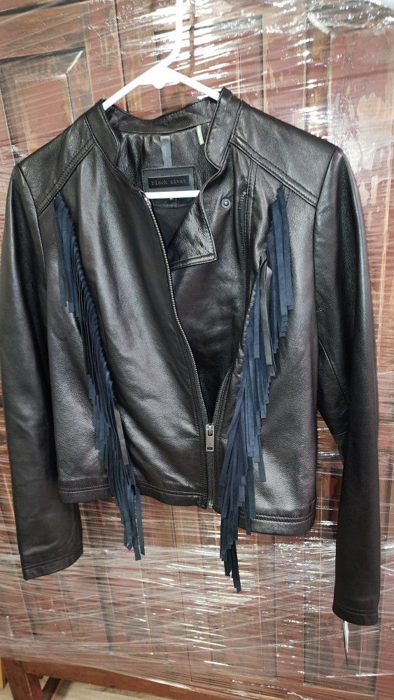 Women's Fringed Leather Jacket