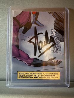 Stan Lee Signed Comic Book Card Certificate 113406 Original & Rare!