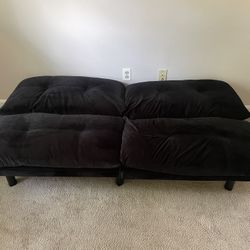 Black Twin XL Futon