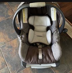 Black and grey car seat