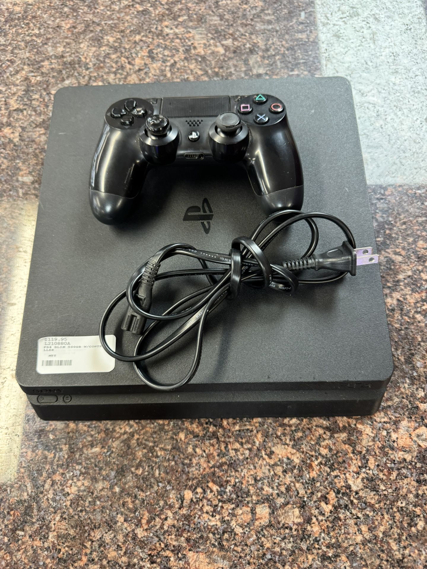 PS4 Slim 500GB With Controller