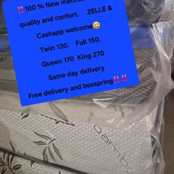 New Mattress,  Pillow Top & Memory Foam Beds 