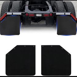 Mud Flaps for Semi Trucks Tractor Trailer Heavy Duty TPE Polymer Rubber Mudflap