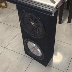 3 12inch Speakers 2 Kicker And 1 Pioneer 