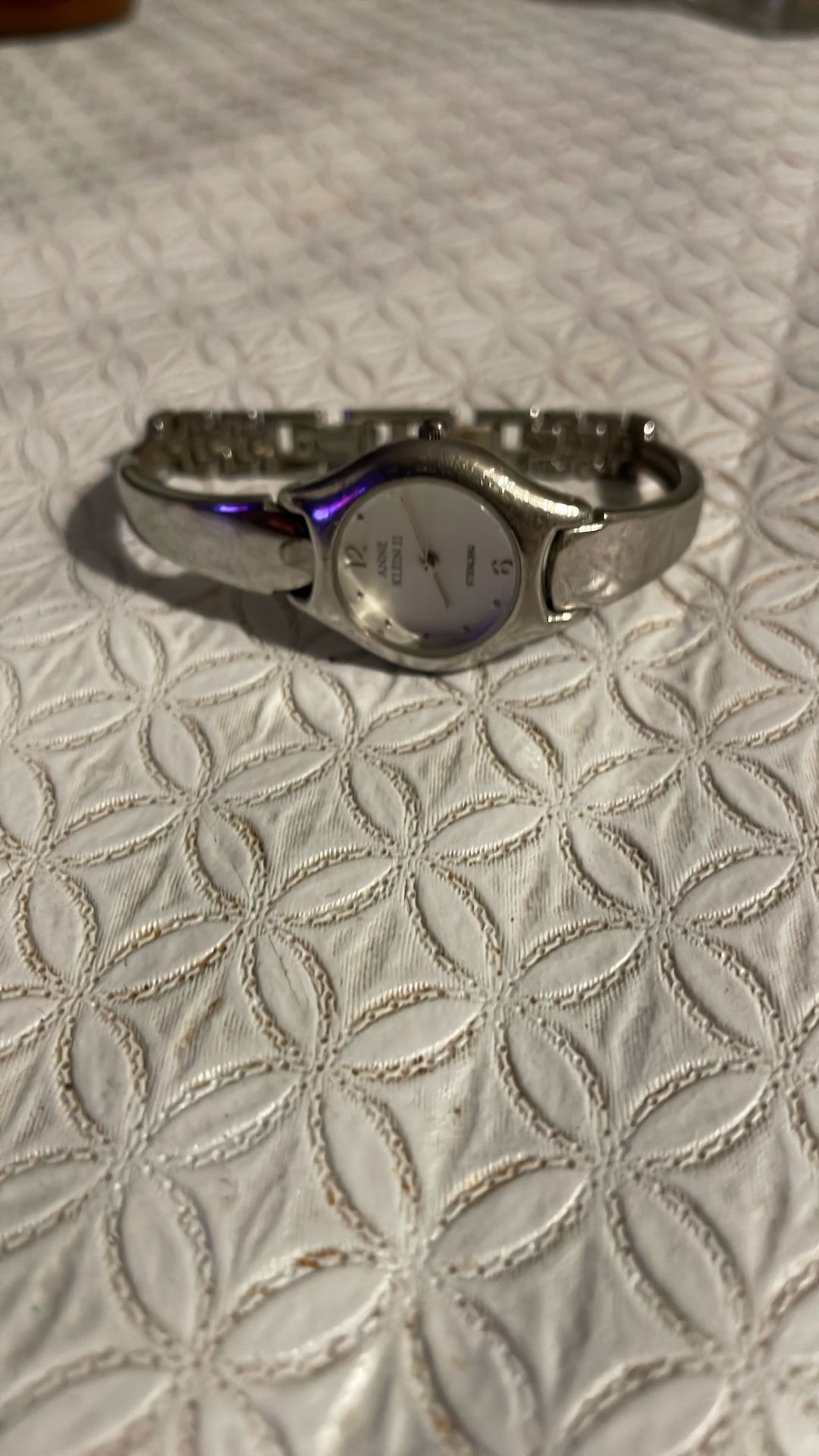 Anne Klein II Sterling Silver Ladies Watch.